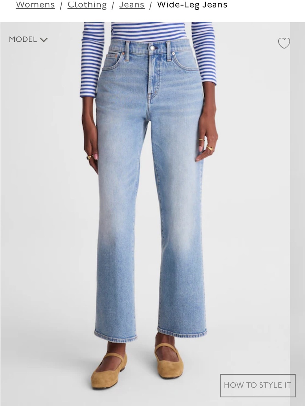 The Perfect Vintage Wide-Leg Crop Jean Madewell